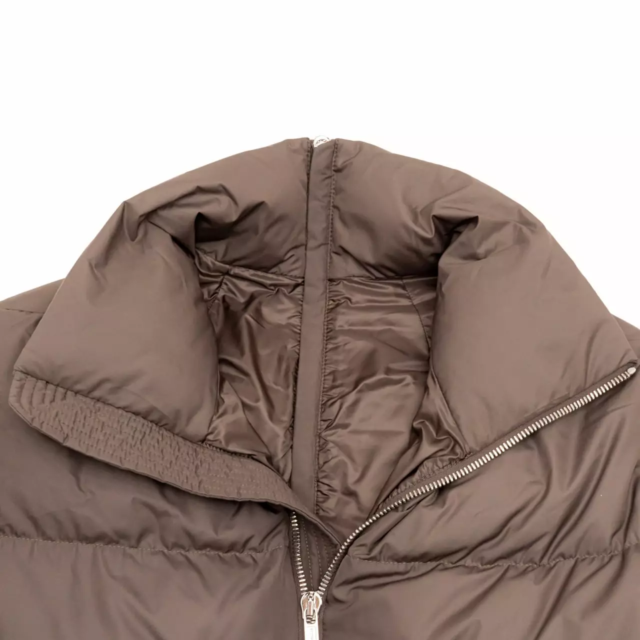 M + Rick Owens Cyclopic Short Down Jacket Taupe