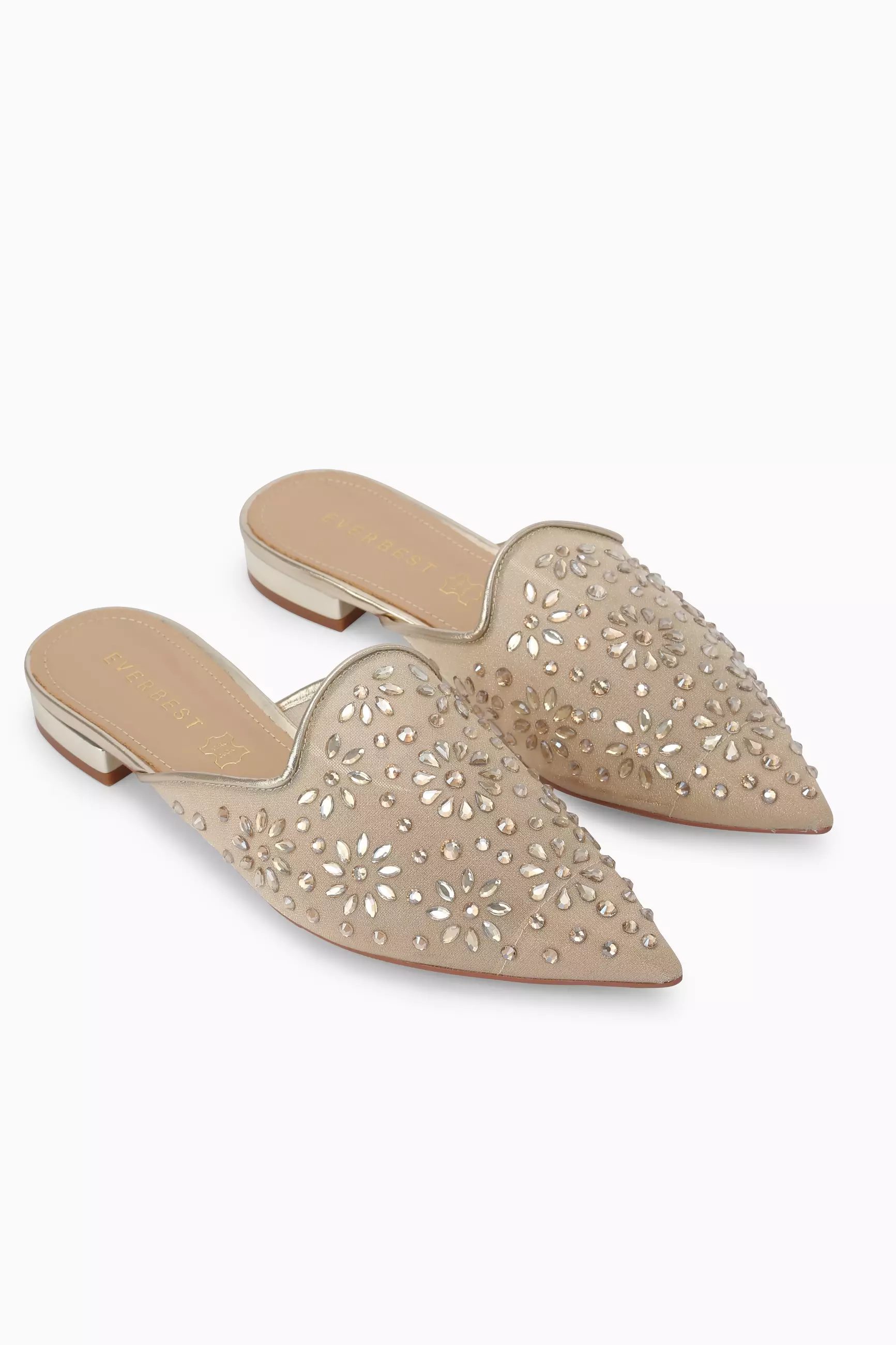 EVERBEST NAROLIN (Light Gold) - Women's Leather Mules