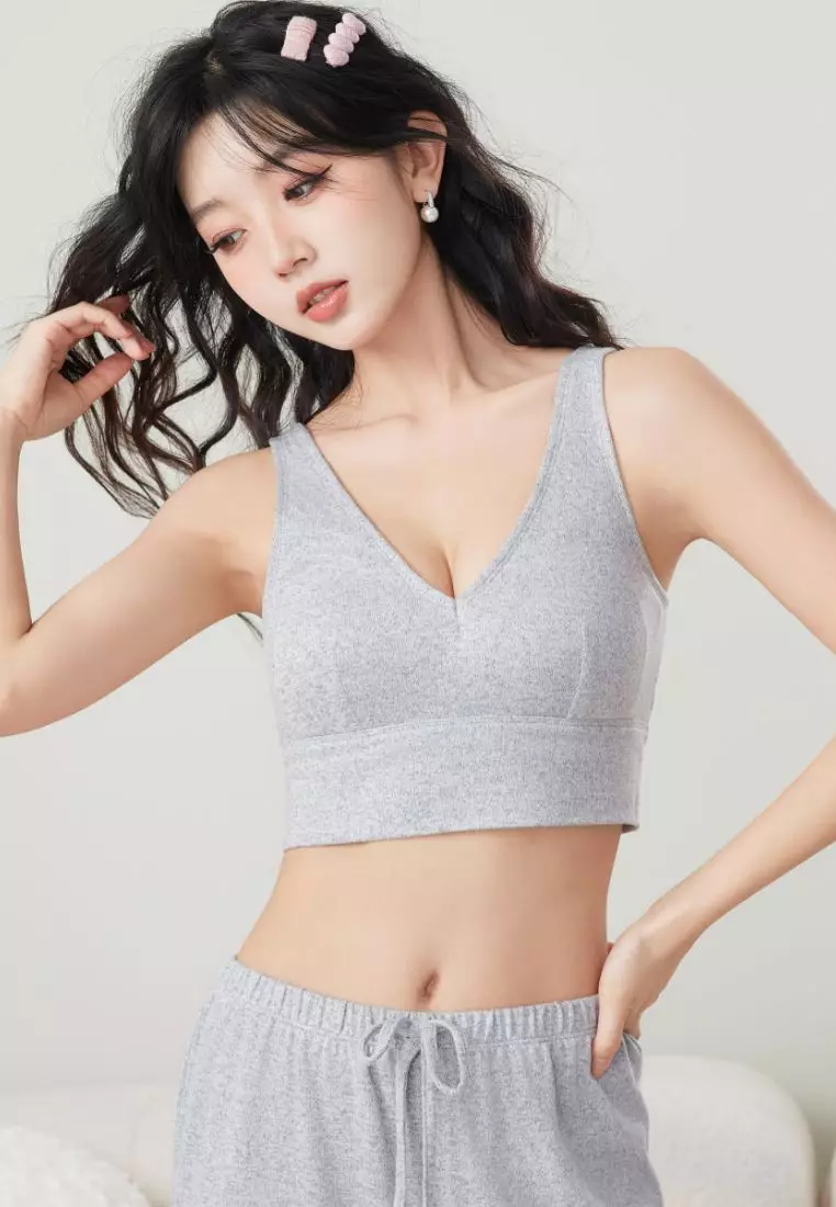 Buy 6IXTY8IGHT NISSA V-NECK BRA TOP SUPERSOFT FABRIC COMFORTABLE