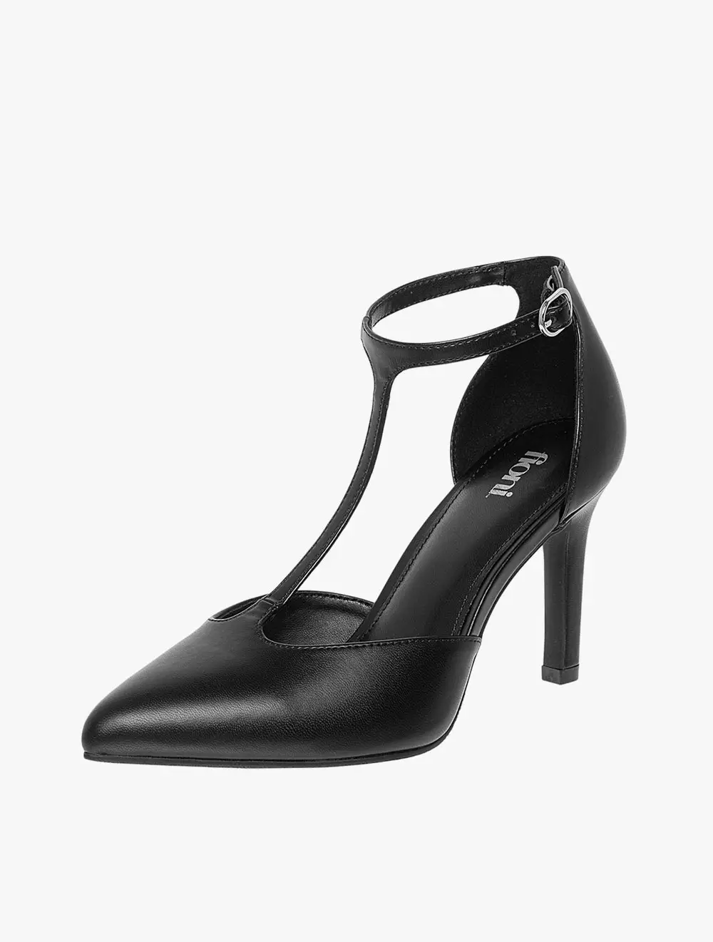 Payless Fioni Women Saxon T-Strap Pumps - Black_04