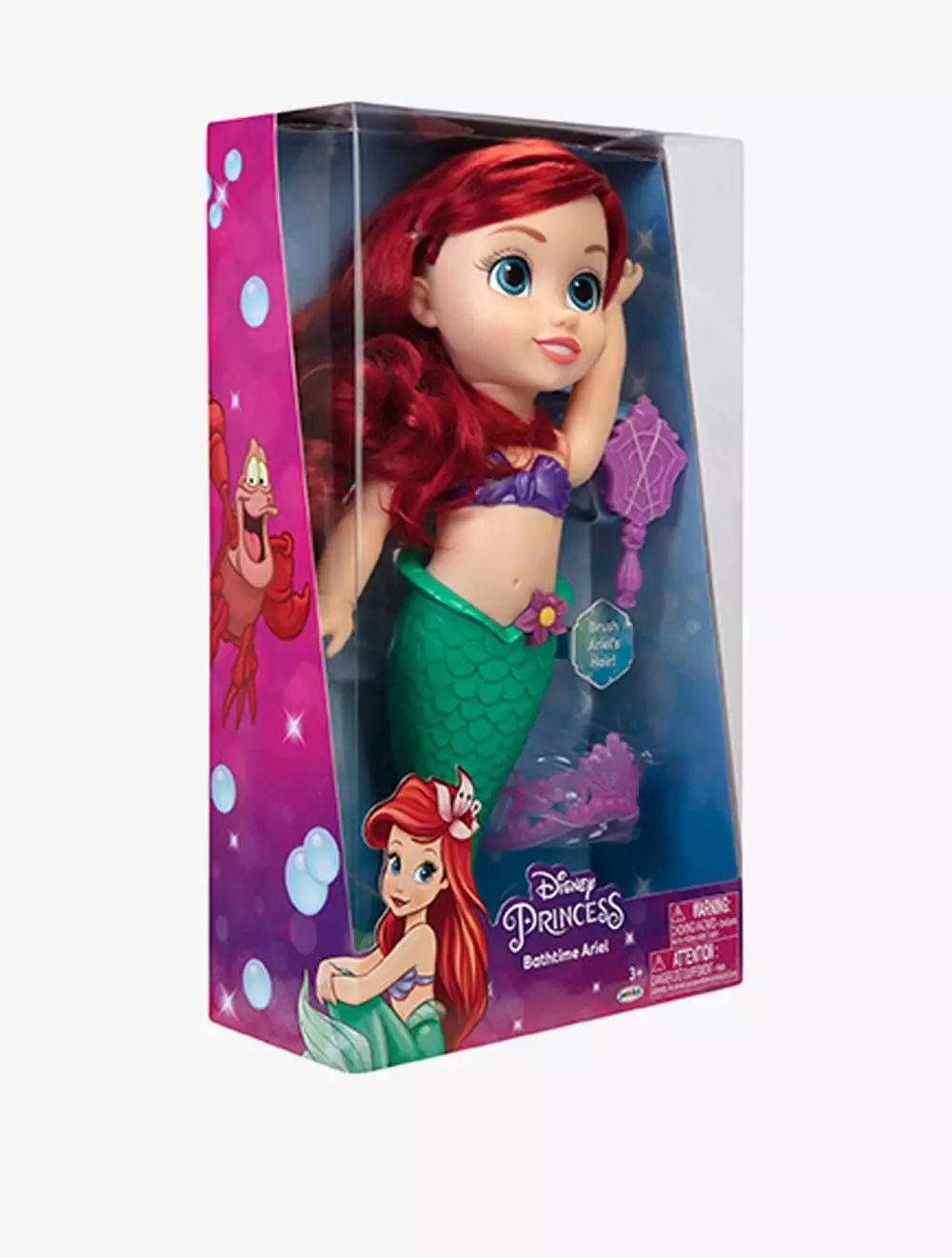 JAKK BATHTIME ARIEL WITH BRUSH - JAK212201