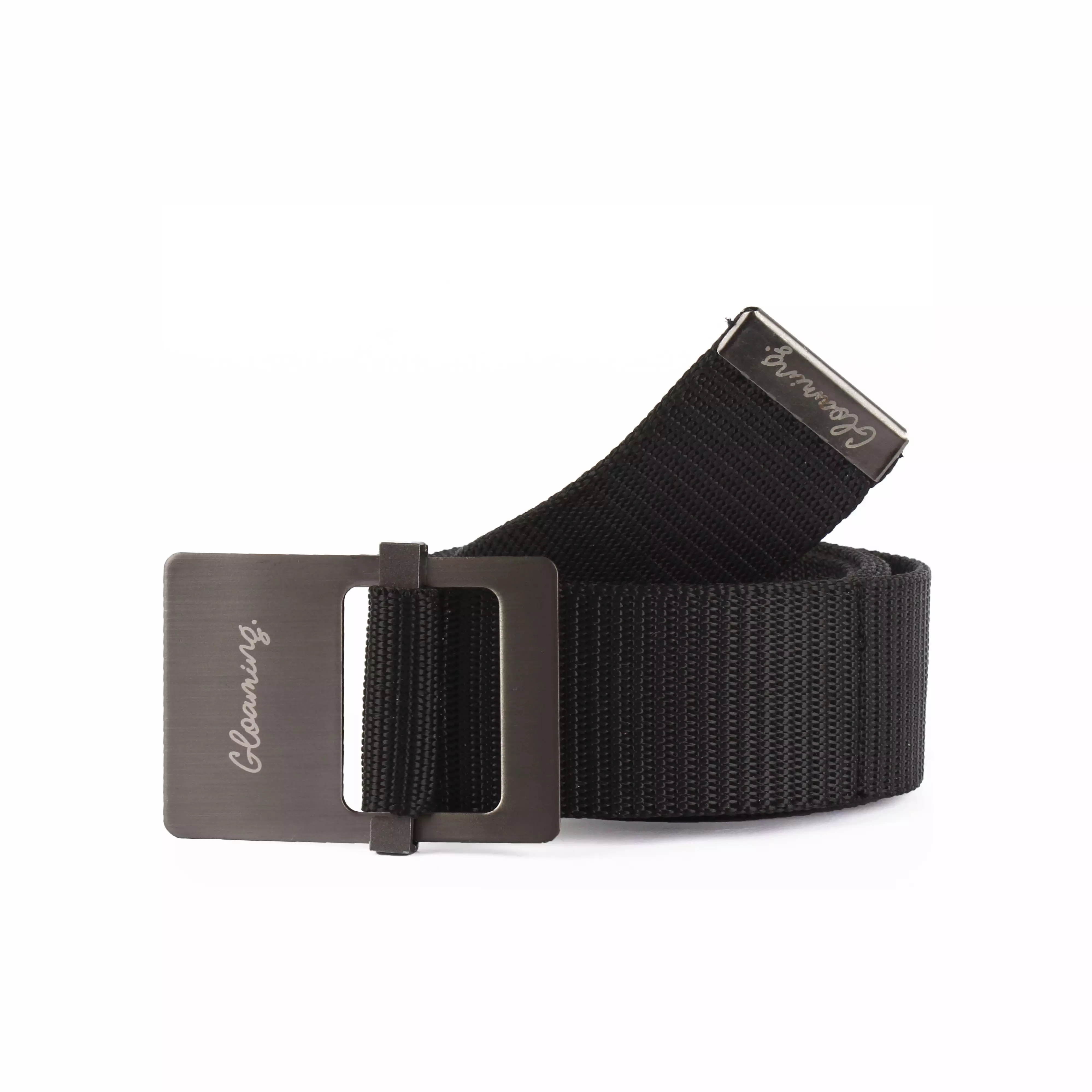Gloaming Mottoo Black Ikat Pinggang Pria Kanvas Original Gloaming Belt