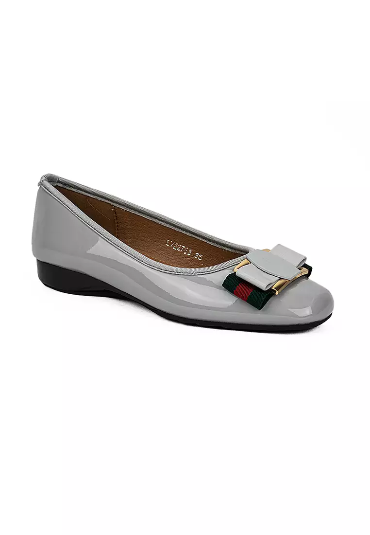 Discount on Mario D' boro Runway  shoes - SKU: Women's Ballet Flats Shoes LW 22783 Light Gray