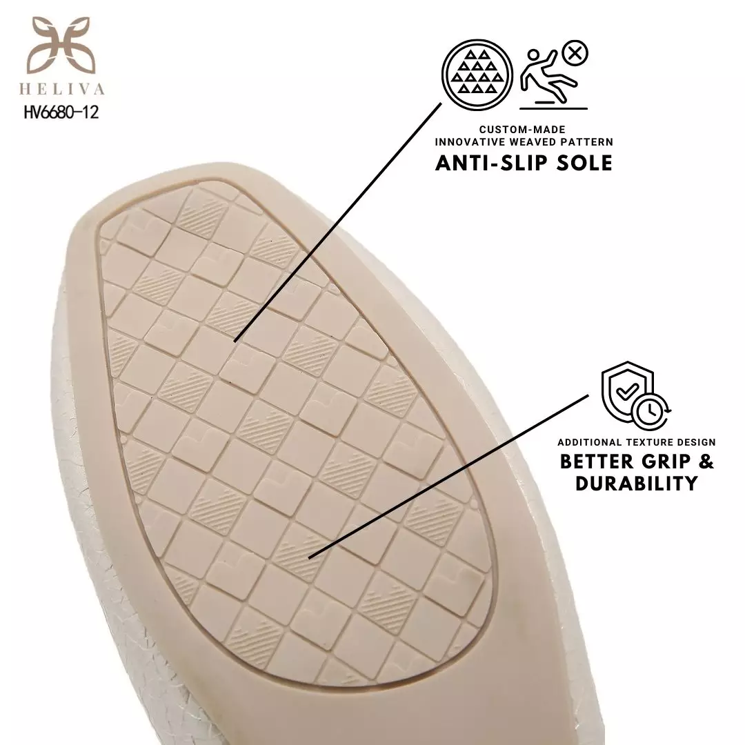 Heliva Larisa Luxe Medallion Flat Shoes  1cm Sole HV6680-12