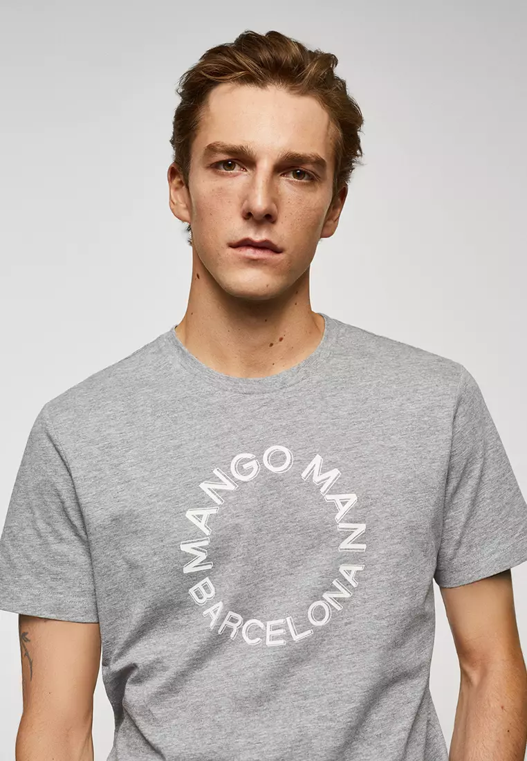 Buy MANGO Man 100% Cotton Logo T-Shirt 2023 Online | ZALORA Philippines
