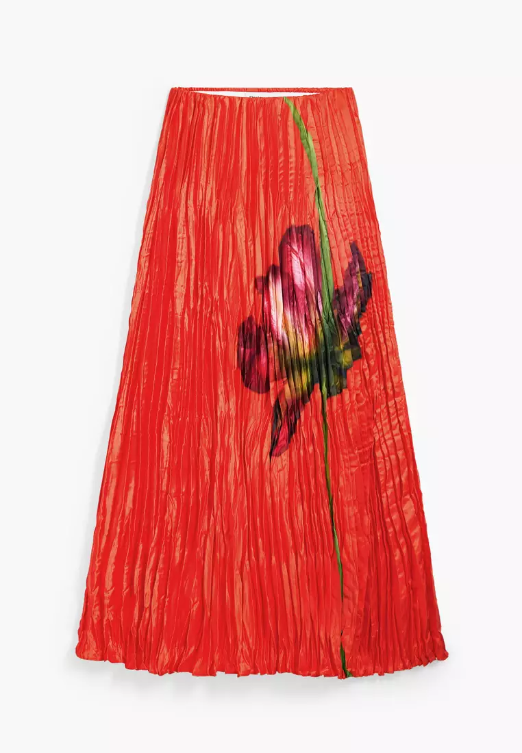 Long floral skirt