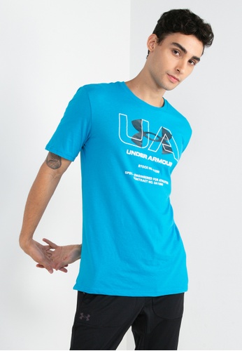 Under Armour blue Stock No. 21230 Short Sleeves T-Shirt E34ADAA079DD28GS_1