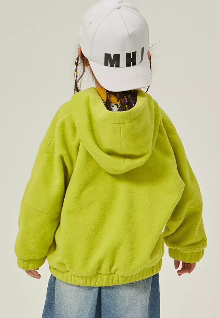 儿童外套双面穿摇粒绒棉服外套