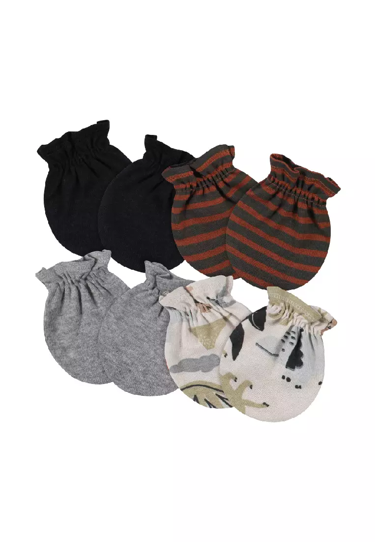 Buy Gerber Childrenswear Gerber 4-Pack Baby Boys Dino No Scratch Mittens  2024 Online