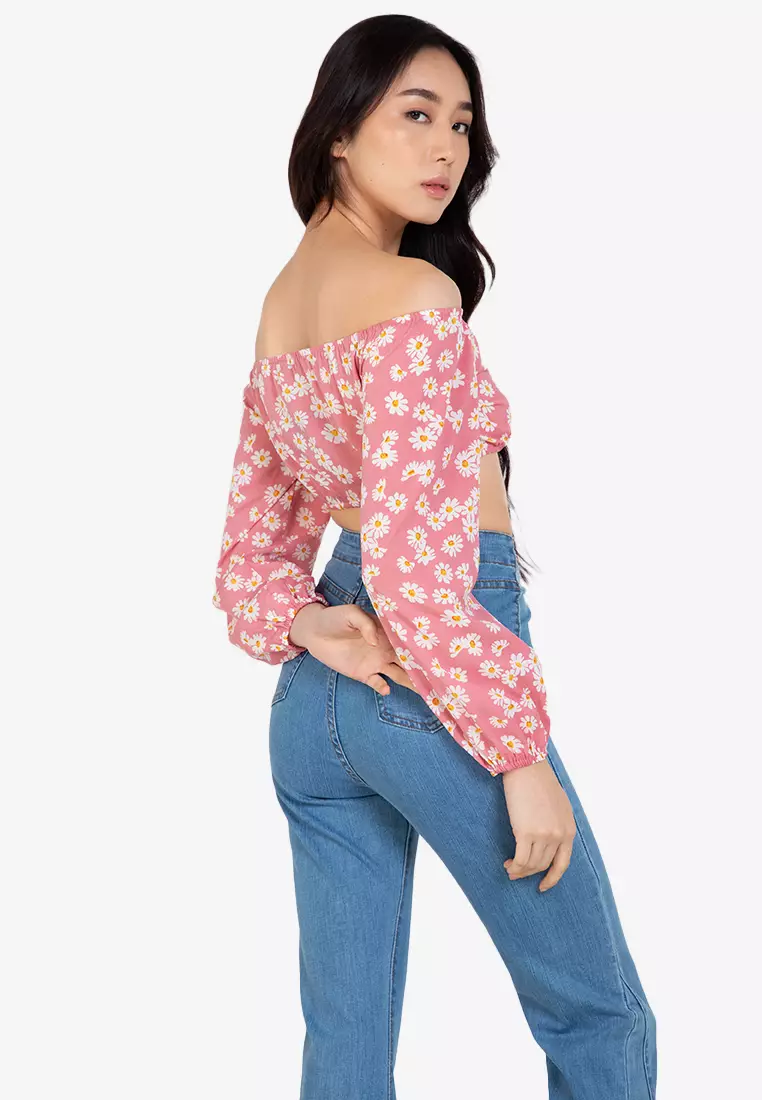 Zalora off shoulder sale top