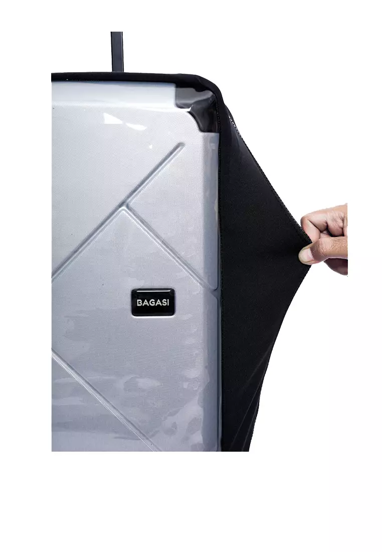 Sarung Koper Bagasi Gili & Jasper Medium - Black