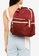 NUVEAU red Contrast Zip Nylon Backpack 52B0AACE2B8952GS_6