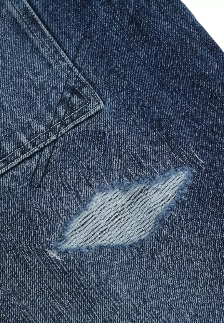 V57 靛藍復古洗襯衫外套