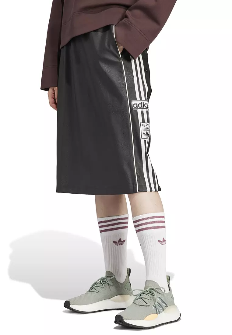 Adidas 3 stripe midi hot sale skirt