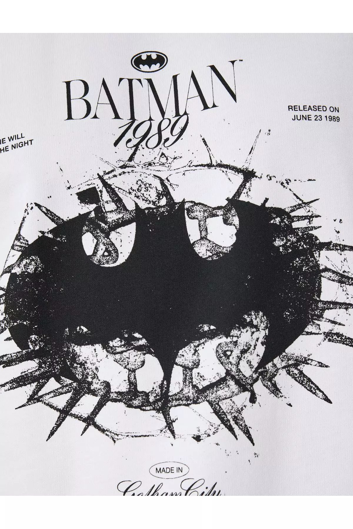 Batman T-Shirt Licensed Short Sleeve Crew Neck Cotton