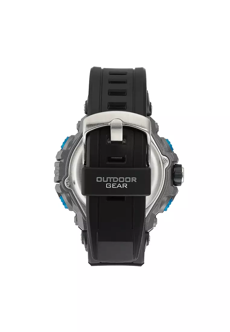 Black Resin Strap Analog-Digital Watch AR-20/5062BLU
