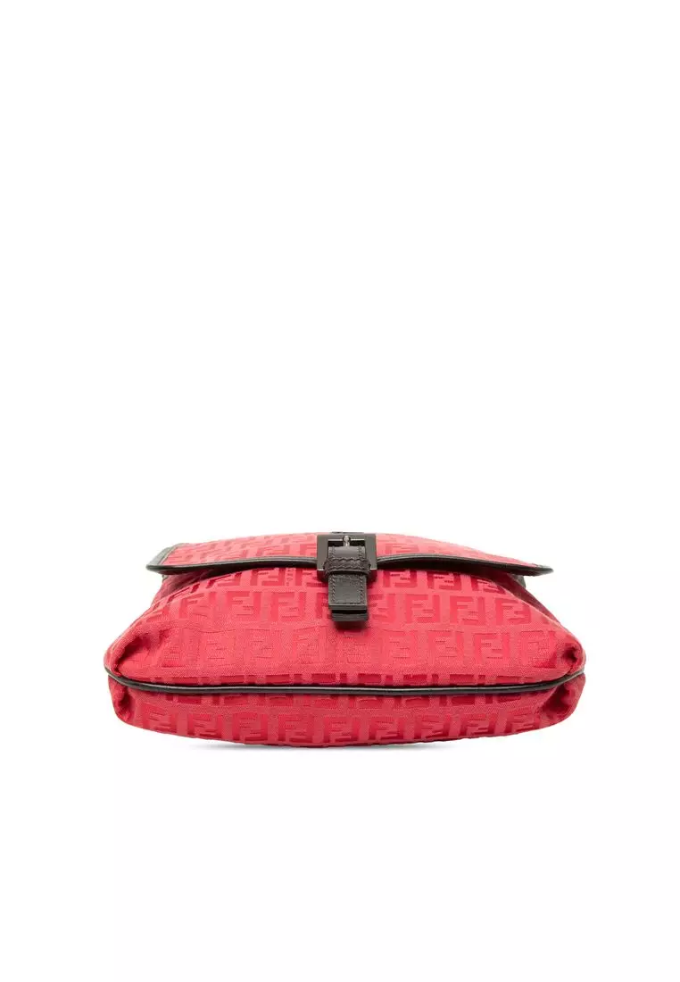 Pre-Loved Fendi Zucchino Canvas Crossbody