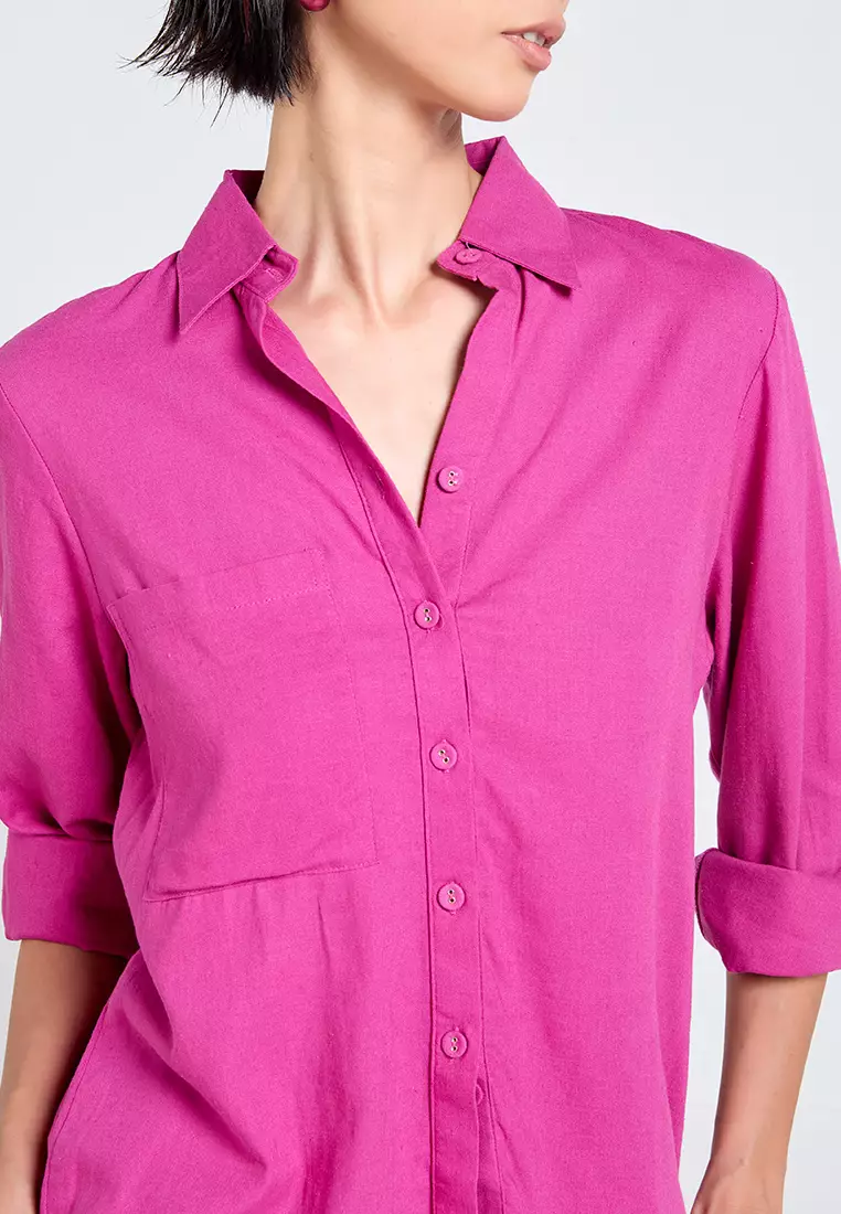 Casual Workwear Linen Shirt