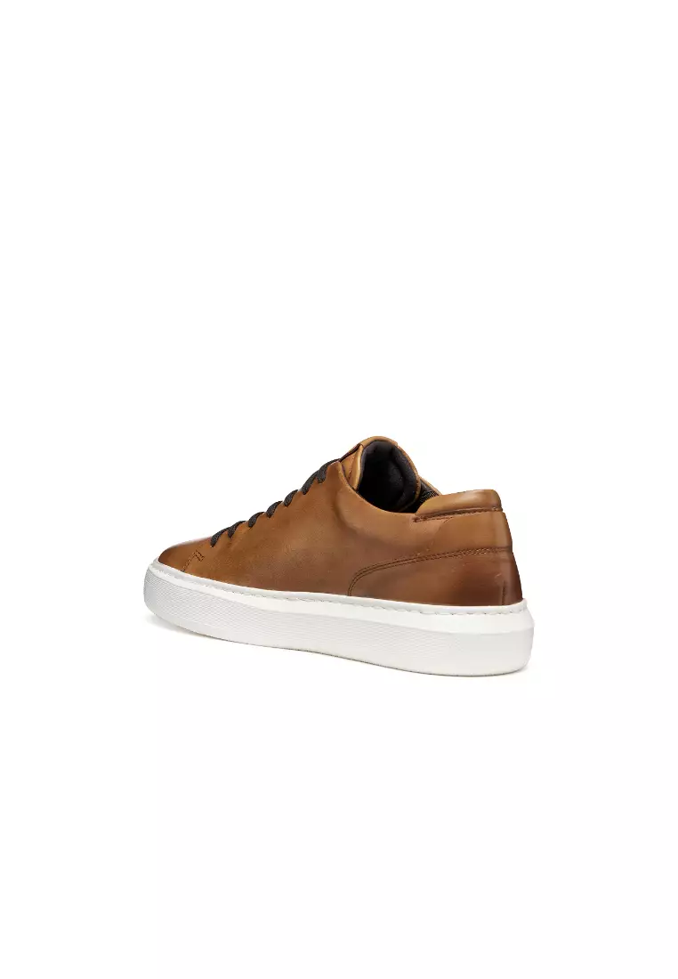 GEOX Men Deiven Leather Sneakers - Light Brown U655WA-00043-C6002S6