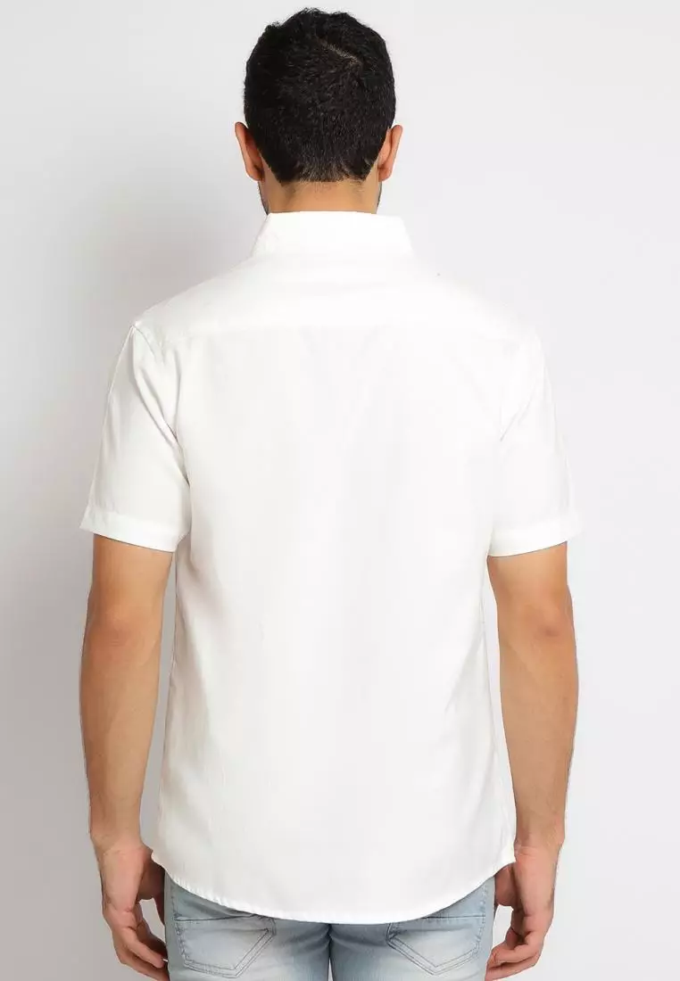 Paulmay Kemeja Pria Reguler Fit White Shirt