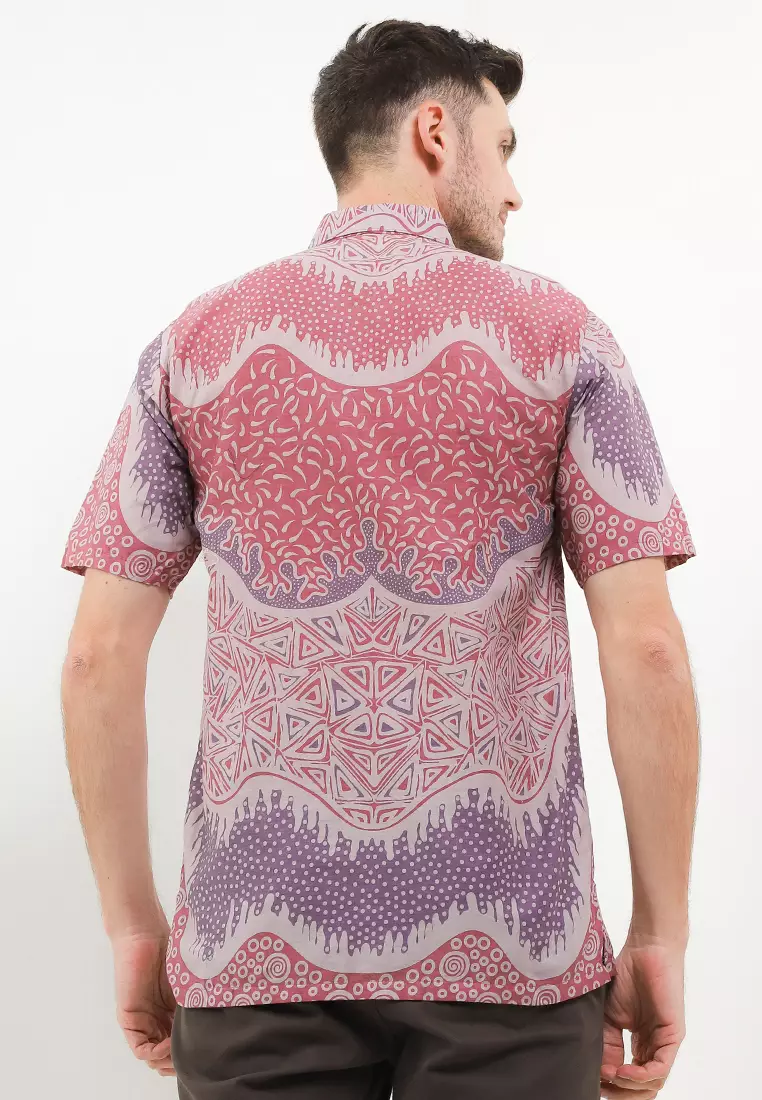 Piramid Kemeja Batik Premium Pria Casual Modern Lengan Pendek