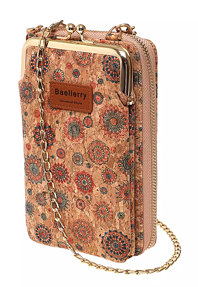 Tas Selempang Wanita Sun Flower Dompet Sling Bag Multifungsi Many Slot Material Kulit Leather ORIGINAL