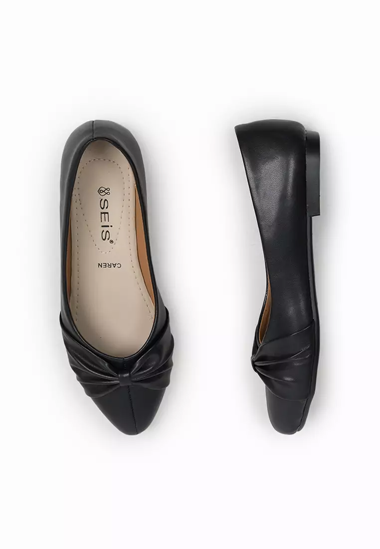 SEIS Caren Sepatu Flatshoes Wanita - BLACK
