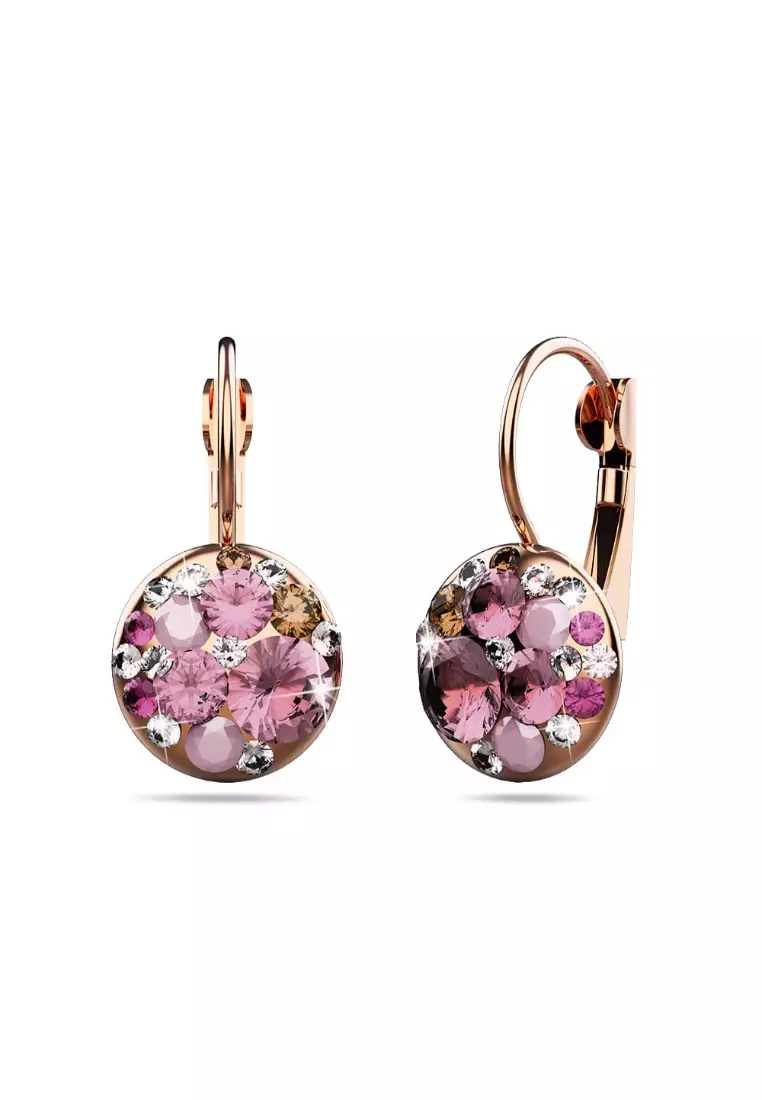 Red discount pink earrings