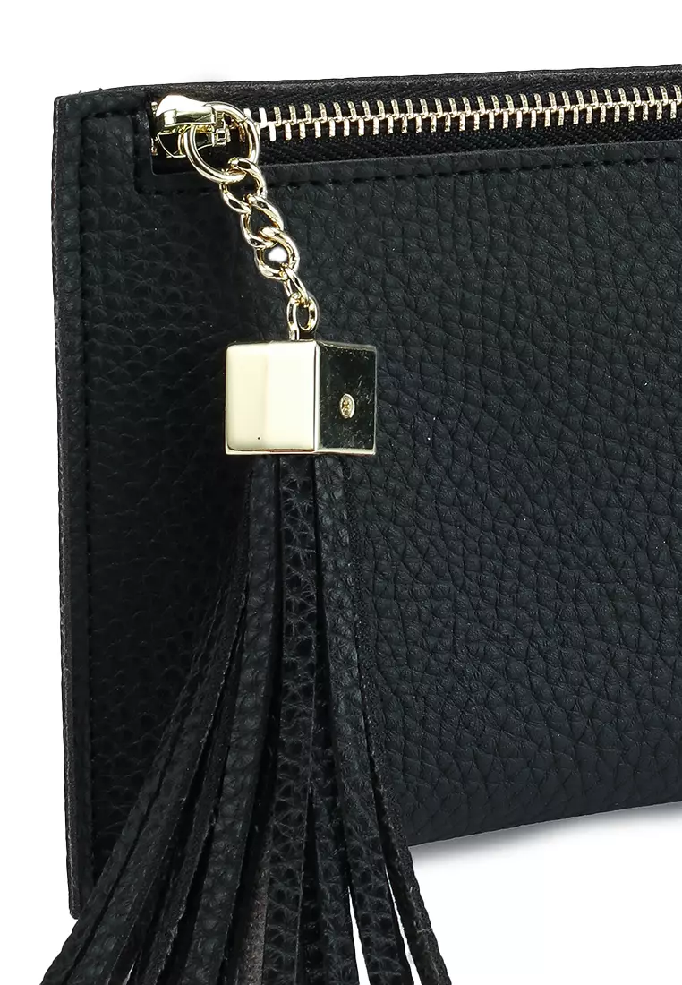 Pebbled Pouch With Card Holder