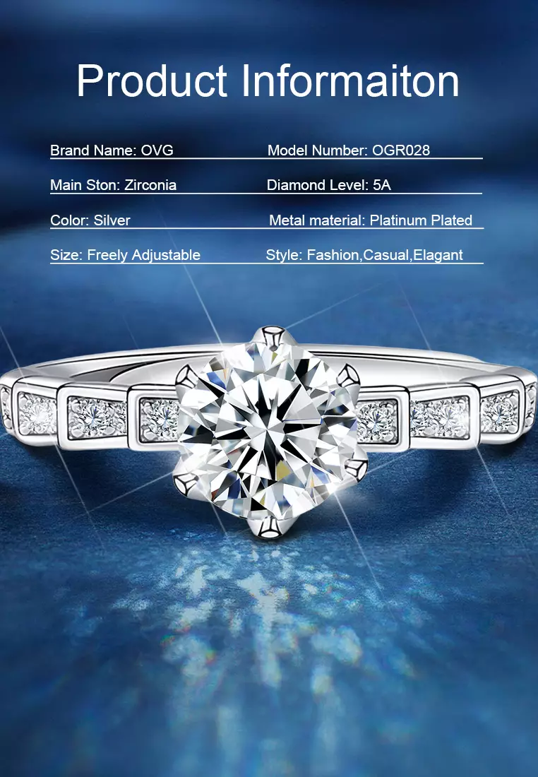 Cincin Wanita Berlian Aksesoris Korea Fashion Perhiasan Cincin Pasangan Cewek Gift Hadiah COD R028