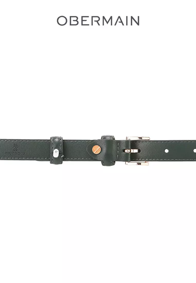 Ladies Belt 20MM Pin Buckle Leather White