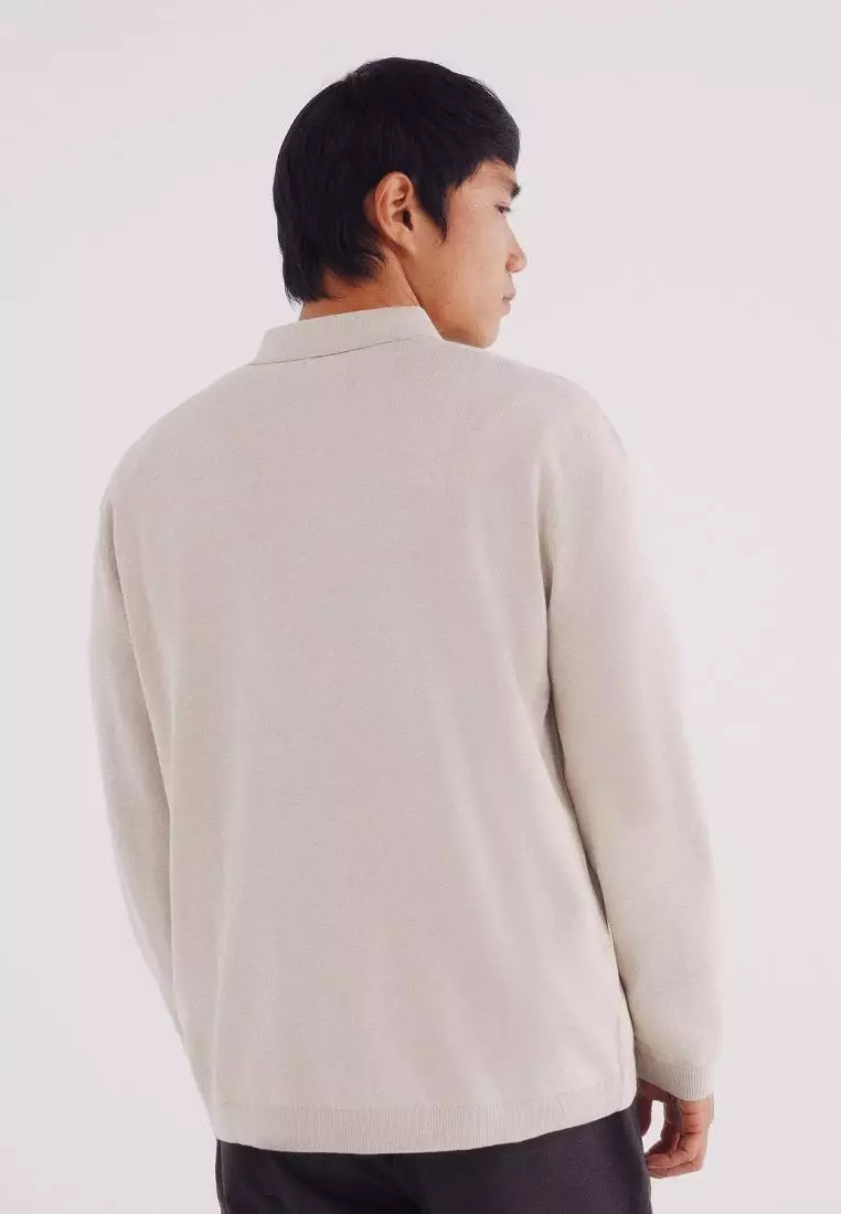 Polo Neck Zip Sweater