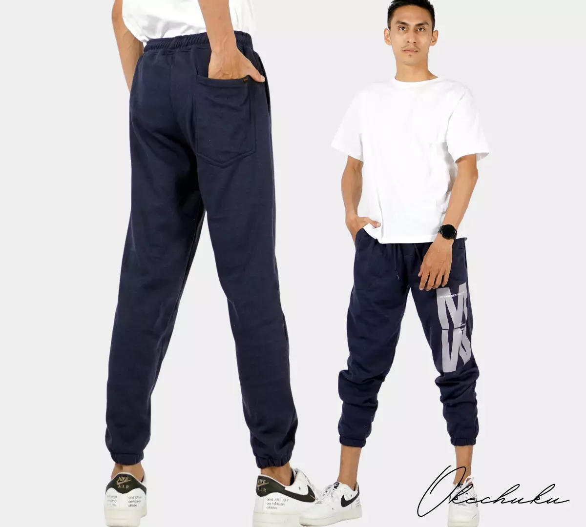 MORIS Celana Joger Pria Jogger Pants Celana Training Olahraga - Navy
