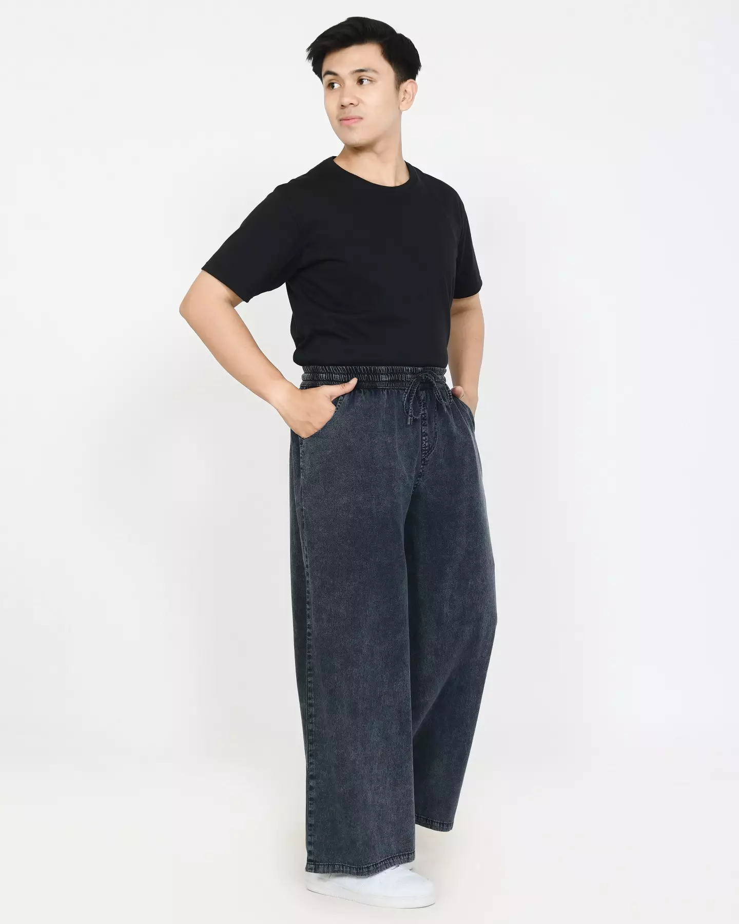 Dio Denim Pants  [DARK SNOW BLACK] Casual Basic