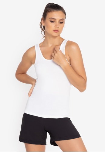 ZALORA ACTIVE white Cut Out Back Sleeveless Top 24284AAF1582C3GS_1