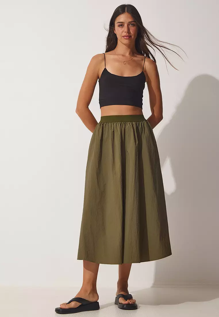 Balloon Midi Skirt