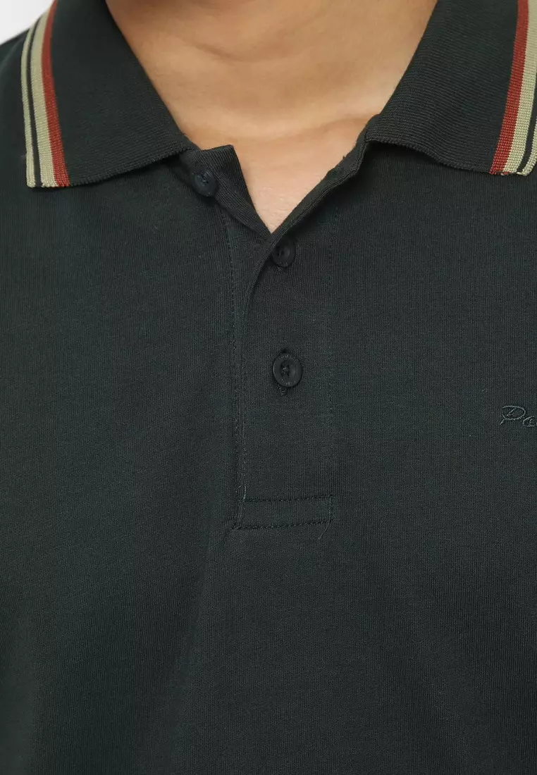 POLICE Polo Shirt Krah Stripes Pria 207200221