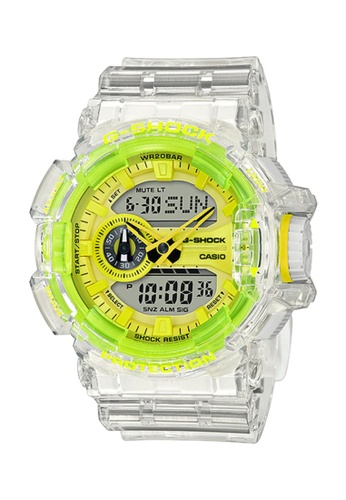 G-SHOCK white Casio G-Shock Men's Analog-Digital Watch GA-400SK-1A9 White Semi-Transparent Resin Band Sports Watch 142D8AC6FA5C78GS_1