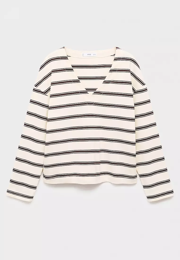 Striped Cotton-Blend Sweatshirt