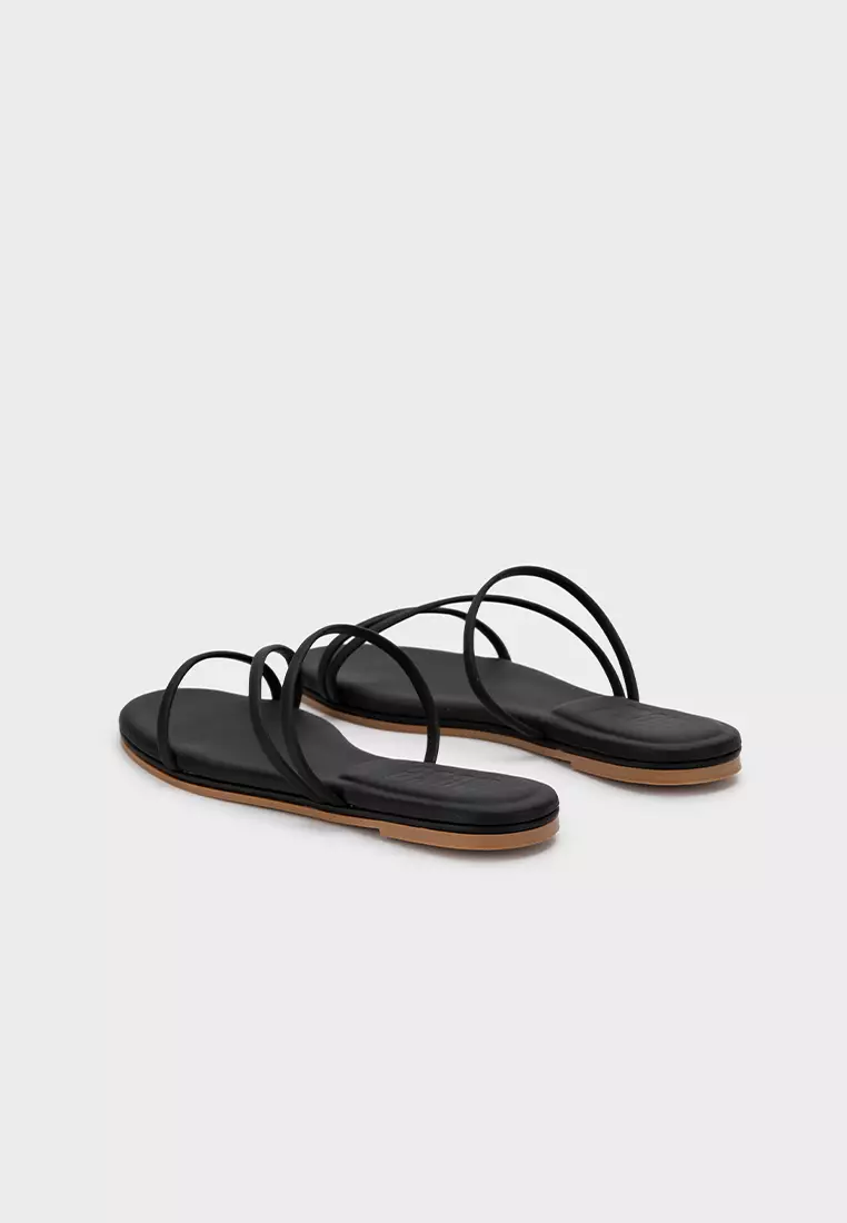 STRAPPY FLAT SLIDES WITH CLOUDFOAM INSOLE