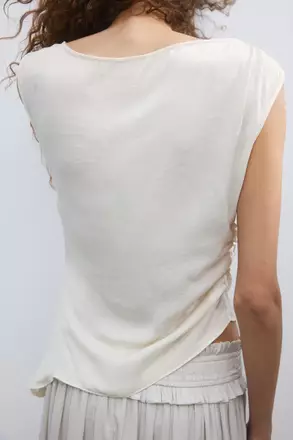 Buy H&M Asymmetric tie-detail top 2026 Online | ZALORA