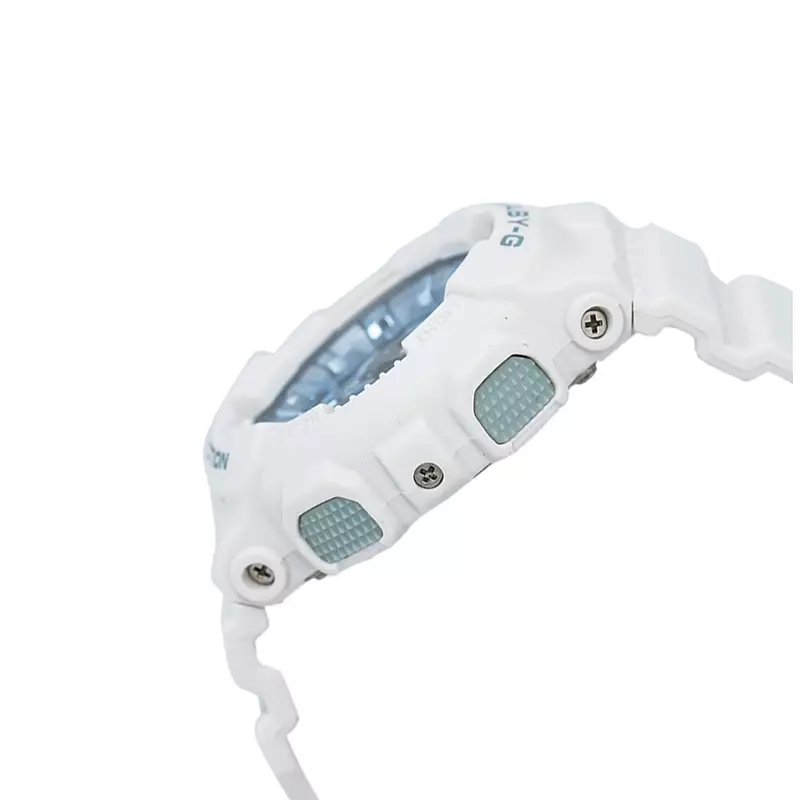 Jam Tangan Wanita Casio Baby-G BA-130-7A2DR Beach Fashions Digital Analog Dial White Resin Band