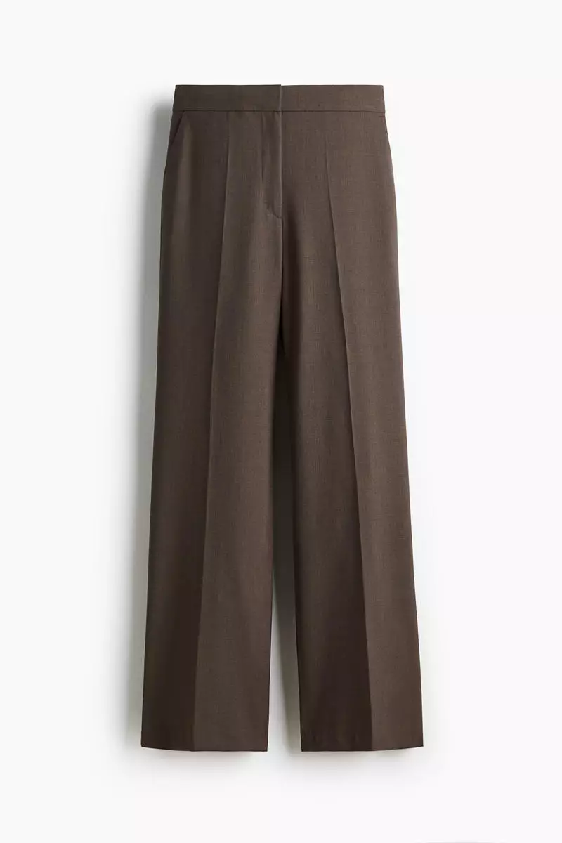 Straight crease-leg trousers