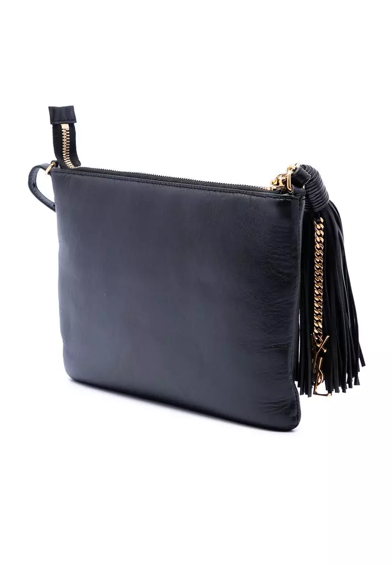 Pre-Loved Saint Laurent Leather Teen Monogram Crossbody