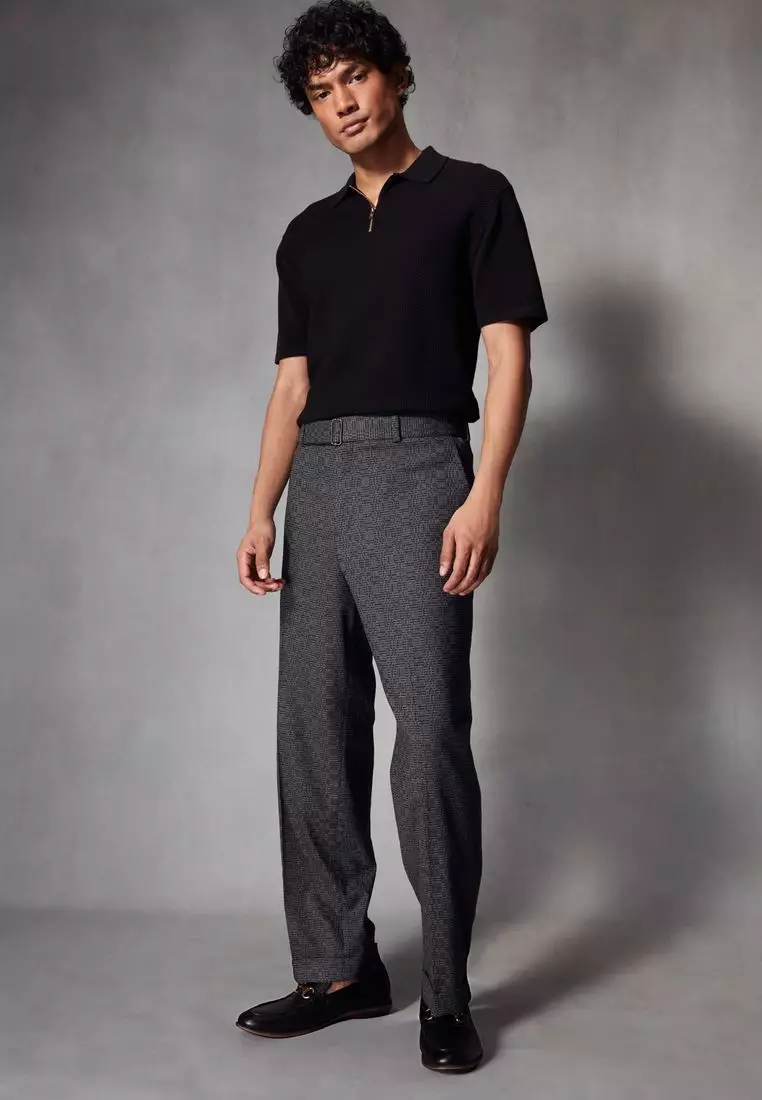 Buy NEXT Short Sleeve Regular Bubble Zip Polo Shirt 2025