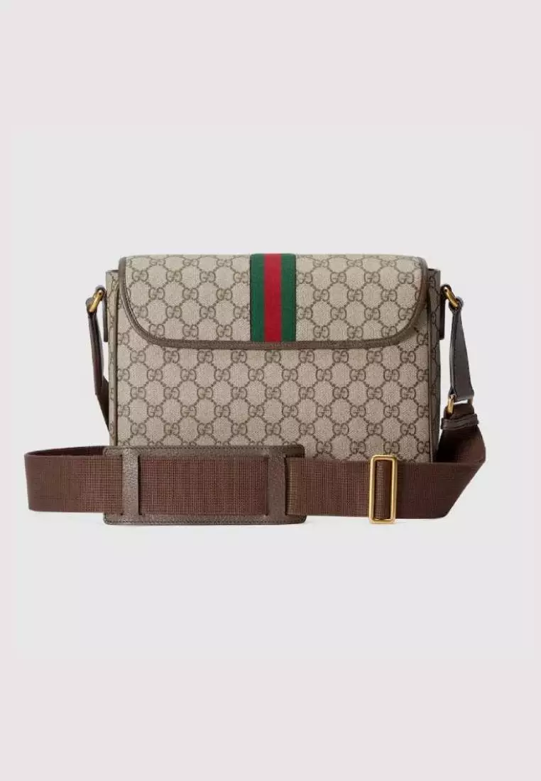 Gucci Gucci Ophidia Supreme Medium Messenger Bag Beige Ebony
