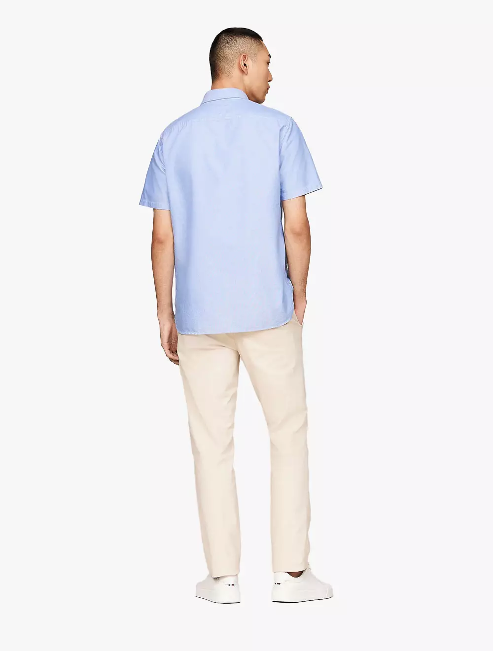 TOMMY HILFIGER - HERITAGE SHORT SLEEVE REGULAR FIT SHIRT - Blue - Blue