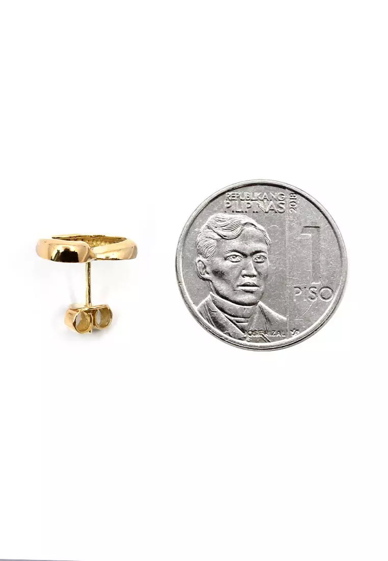 18K Italian Made Yellow Gold Earrings