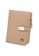 Volkswagen beige Women's RFID Magnet Button Bi Fold Leather Short Wallet / Purse With Coin Compartment EE62CACEC55364GS_2