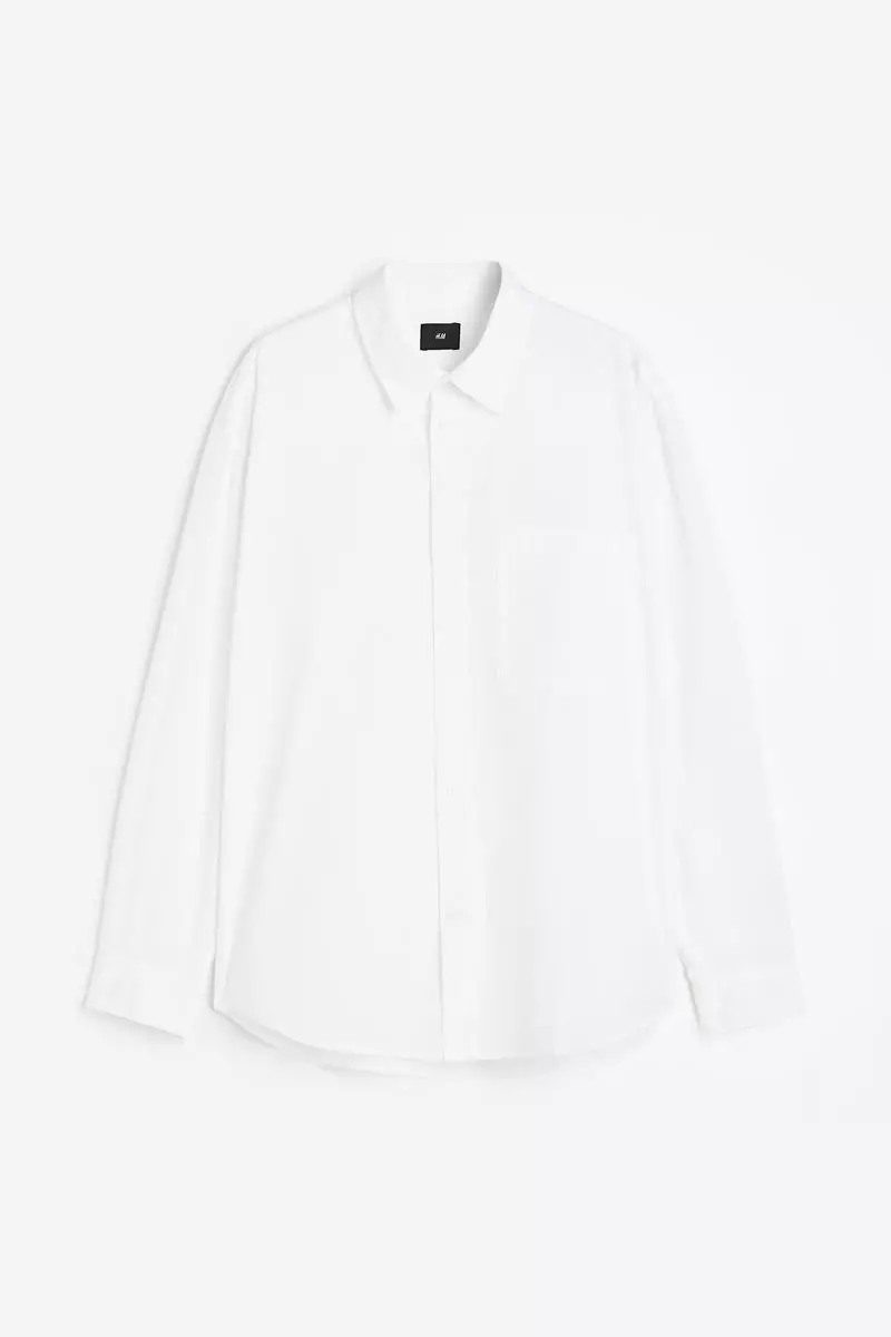 H&m white outlet short sleeve shirt